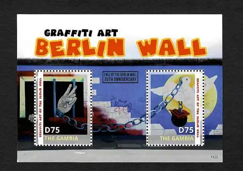 Gambia 2014: Graffiti Art of the Berlin Wall, Kunst an der Berliner Mauer **