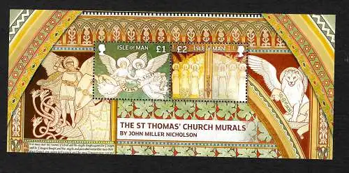 Isle of Man 2013: The St. Thomas' church Murals, Wanmalerei, postfrisch