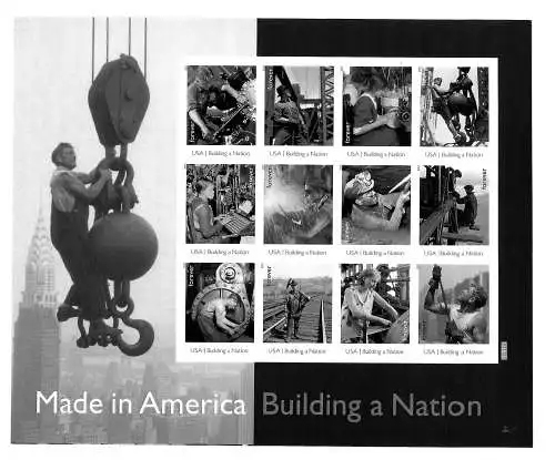 USA 2013: Building a nation, Made in America: 5x sheets, mnh