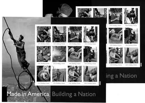 USA 2013: Building a nation, Made in America: 5x sheets, mnh