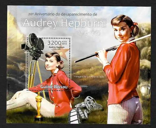 Guinea-Bissau 2013: Audrey Hepburn, Block postfrisch