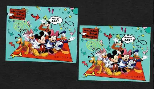 Polen 2013: Walt Disney Charaktere: Donald, Micky Mouse, Goofy, ...2x Blocks **