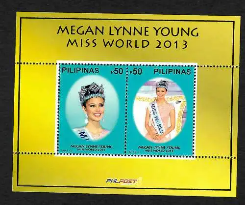 Philippinen 2013: Megan Lynne young, Miss World 2013, postfrisch