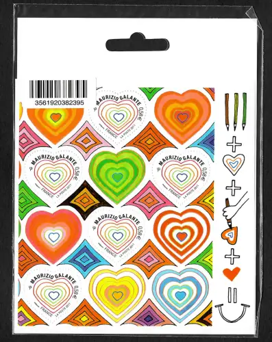 Frankreich 2011: Valentinstag, Maurizio Galante, Block original verpackt