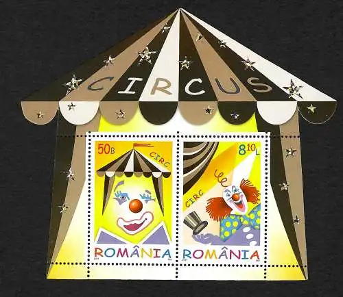 Rumänien 2011: Circus, Zikus, Clown, mnh, postfrisch