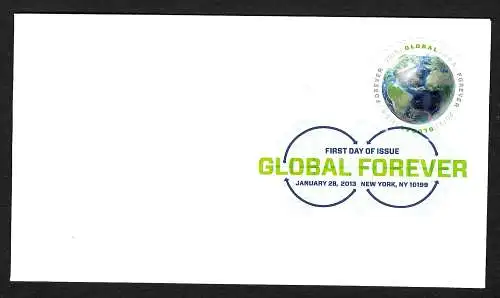 USA 2013: Global Forever, Earth, FDC