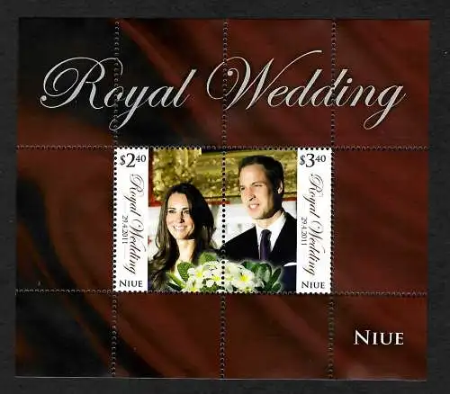 Niue 2011: Royal Wedding, mnh