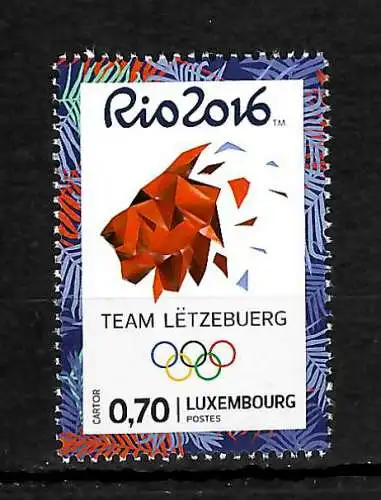 Luxemburg 2016: Team Letzebuerg, Rio 2016, **