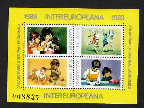 Rumänien: Intereuropeana 1989, postfrisch