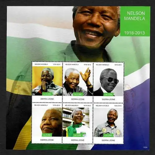 Sierra Leone 2013: Nelson Mandela, mnh