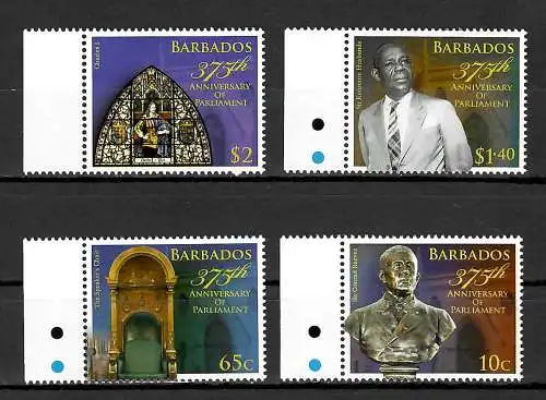 Barbados: 375th Anniversary of Parliament, mnh