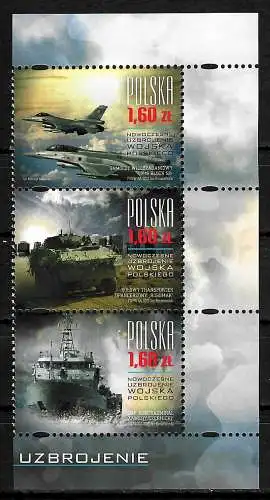 Polen 2013: Modernisierung Militär, #4624-4626, postfrisch