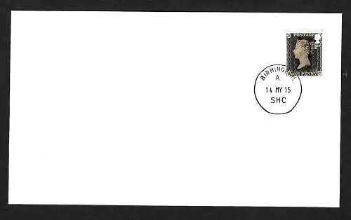 GB 2015: 125 Anniversary first stamp: Penny black, FDC