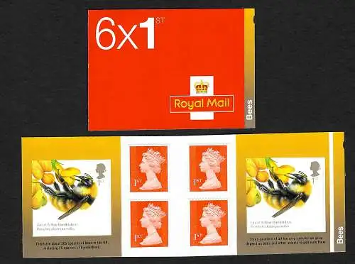 GB 2015: Fleißige Bienen, Bees, Markenheftchen, mnh, **