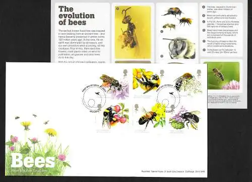 GB 2015: Fleißige Bienen, The evolution of Bees, FDC