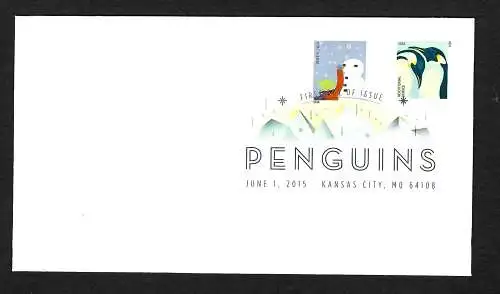 USA 2014/2015: Penguin, Pinguin, FDC