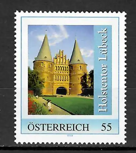 Österreich: Meine Marke: Holstentor Lübeck, postfrisch