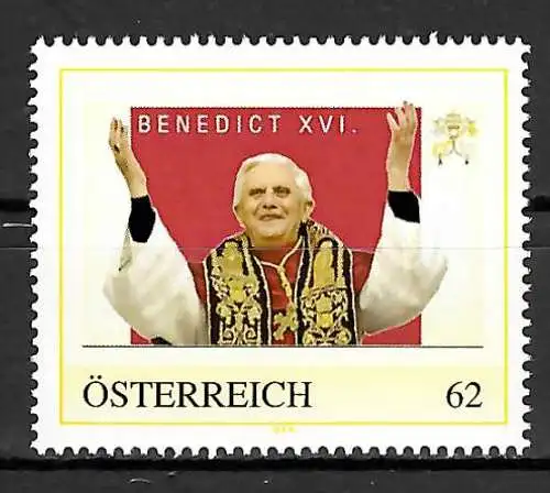 Österreich: Meine Marke: Benedict XVI, postfrisch