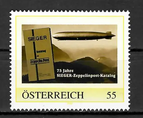Österreich: Meine Marke: 75 Jahre Sieger Zeppelinpost-Katalog, postfrisch