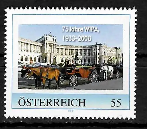 Österreich: Meine Marke: 75 Jahre Wipa 2008, Kutschen postfrisch **