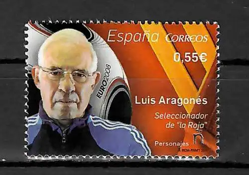 Spanien 2015: Luis Aragonés, Seleccionador de la Roja, postfrisch