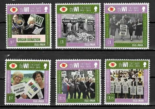 Isle of Man 2015: The WI centary, 100 Jahre Women Institue, mnh