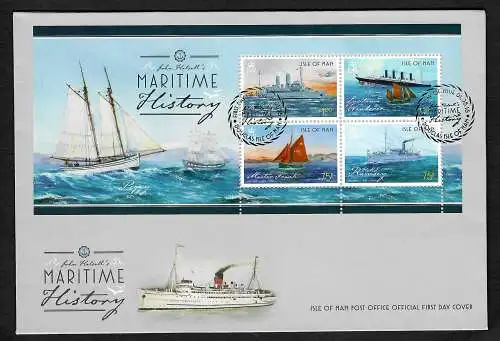 Isle of Man 2015:  Maritime History, Ships, Schiffe, FDC