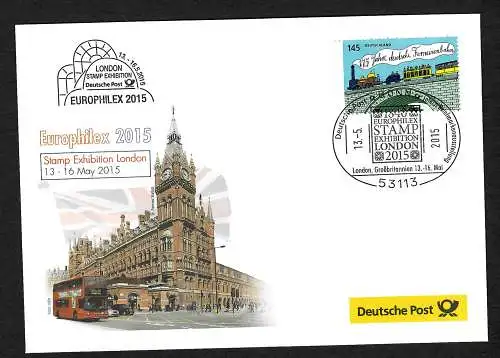 Bund 2015: Europhilex, Stamp Exhibition London, Ausstellungsbeleg