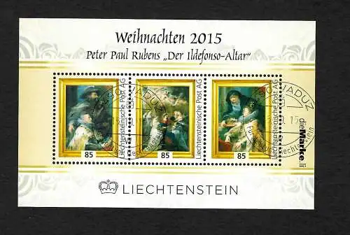 Liechtenstein 2015: Weihnachten: Peter Paul Rubens, Der Ildefonso-Altar