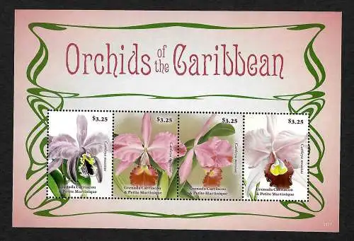 Grenada Carriacou&Petite Martinique: Orchids of the Caribbean, postfrisch