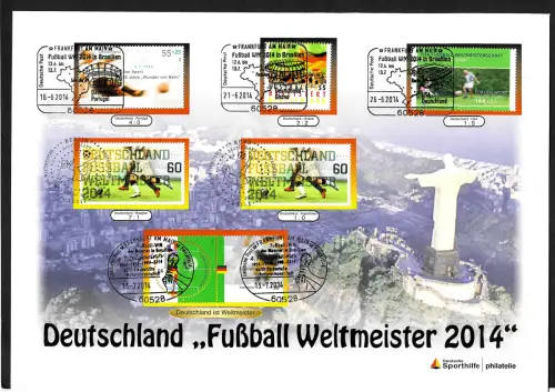 Bund 2014: Deutschland Fußball Weltmeister 2014, Luxusbeleg