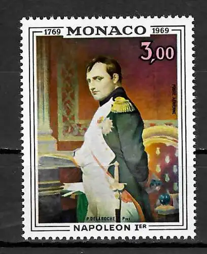 Monaco 1969: Napoleon Ier, 200. Geburtstag, postfrisch