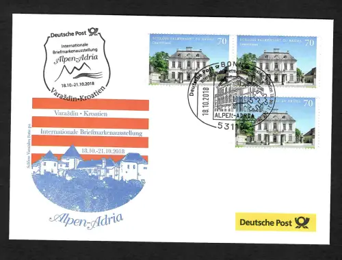 Bund 2018: Alpen Adreia Varazdin-Kroatien, Ausstellungsbeleg
