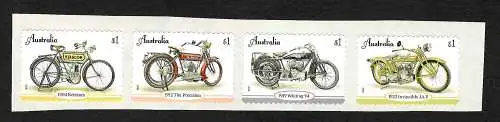 Australien 2018: Zweiräder, Motorräder, vintage bikes, Oldtimer, postfrisch