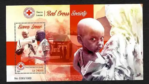 Sierra Leone 2015: Red Cross Society, rotes Kreuz, Postfrisch