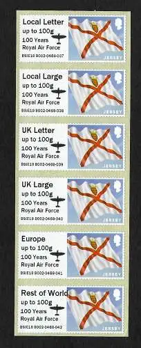 UK: 100 years Royal Air Force, 6x stamps,  mnh