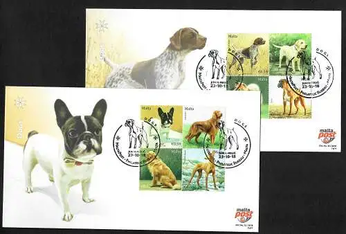 Malta 2018: Dogs, 4x FDC