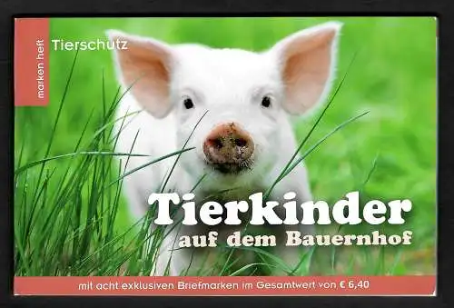 Österreich 2018: Tierkinder, Briefmarkenheft postfrisch