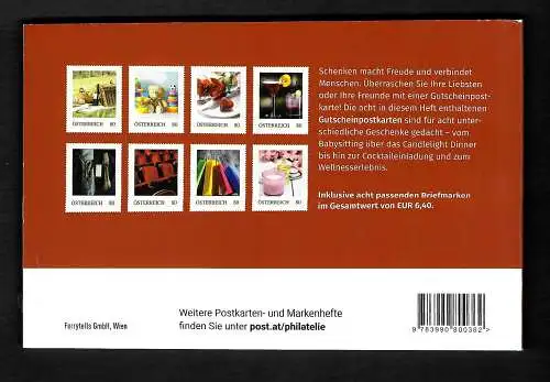 Österreich Freude bereiten mit Gutscheinen, Briefmarkenheft postfrisch