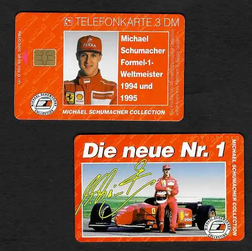 Telefonkarte 1996: Michael Schumacher, Formel 1 Weltmeister