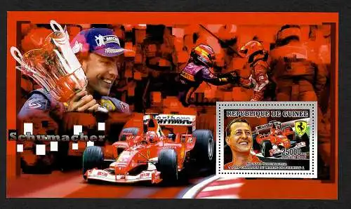 Guinea 2006: Michael Schumacher: 7x Weltmeister, Block postfrisch