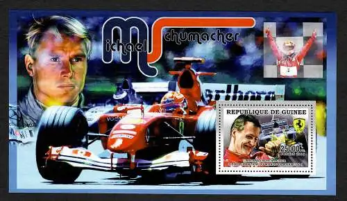 Guinea 2006: Michael Schumacher: 7x Weltmeister, Block postfrisch **