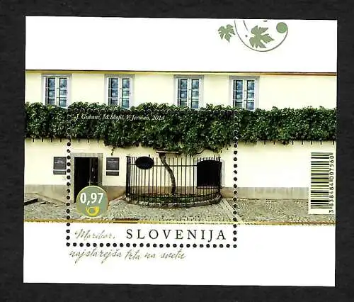 Slovenien 2014: Rebsorten - Weintrauben, postfrisch, **