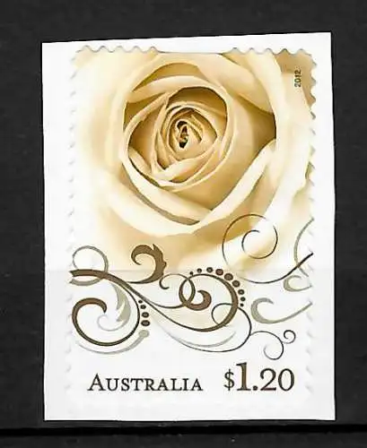 Australien 2012: Grußmarke - Greetings, Rose, mnh #3667, postfrisch, **