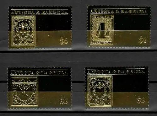 Antigua&Barbuda 2019 Die seltensten Briefmarken der Welt-Schweiz Goldbriefmarken