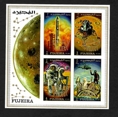 Fujeira: Mondprogramm Apollo 17, postfrisch, **