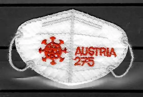 Österreich 2021: COVID-19 Mini FFP2 Maske, Stoff, postfrisch, **