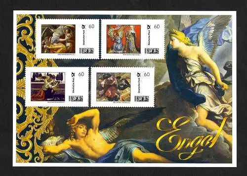 Bund 2022: Briefmarke Individuell: Engel, 4-er Markenbogen, postfrisch