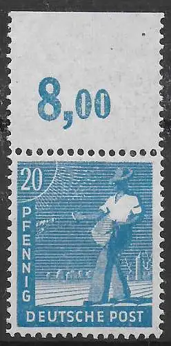 Alliierte Besetzung: MiNr. 950 OR, dgz, postfrisch