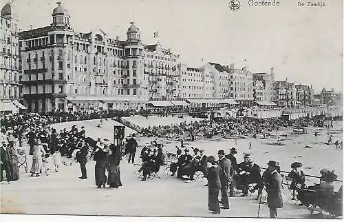 Feldpost Ansichtskarte Oostende: MSP SMS Kaiser, 1918, #59